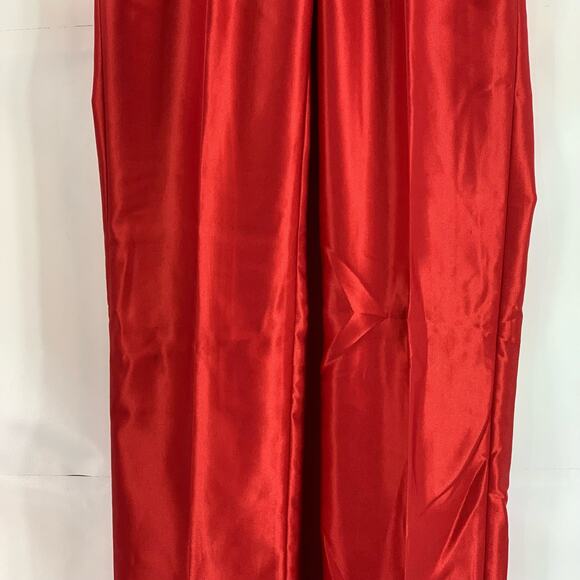 FERRECCI Men's Red Satin Short Super 150's Flat Front Suit Pant SZ 28S - Picture 7 of 14